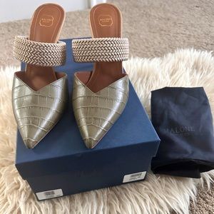 Malone Soulier BNIB strap mules/heels